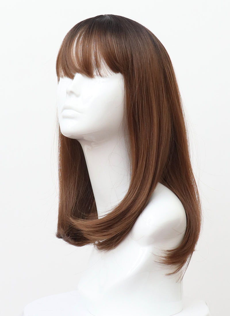 A118 Ombre Long Bob with Fringe