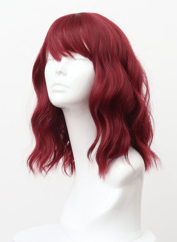 A122 Plum Natural Wave with Fringe