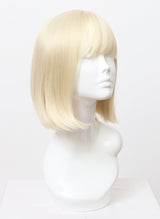 A125 - Classic Blonde Bob with Fringe