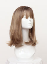 A126 - Dirty Blonde Shoulder-Length with Fringe