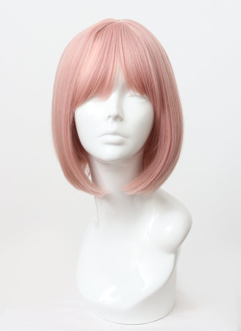 A127 - Classic Pale Pink Bob with Fringe