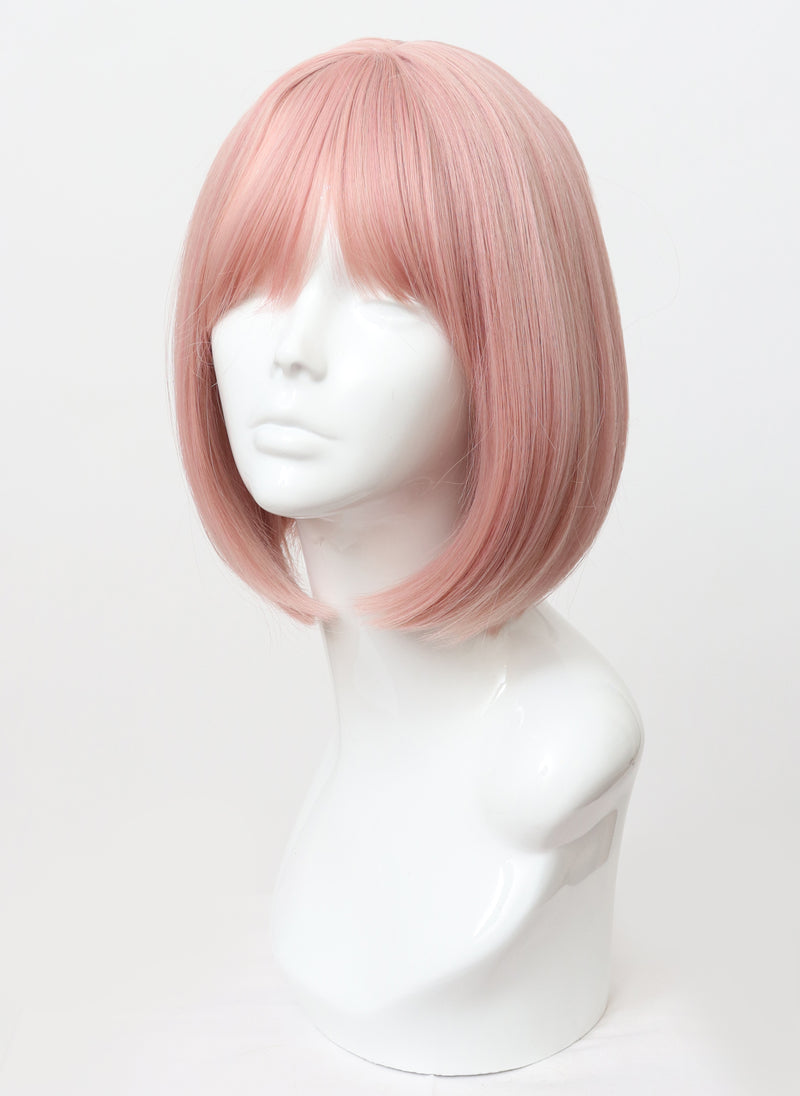 A127 - Classic Pale Pink Bob with Fringe