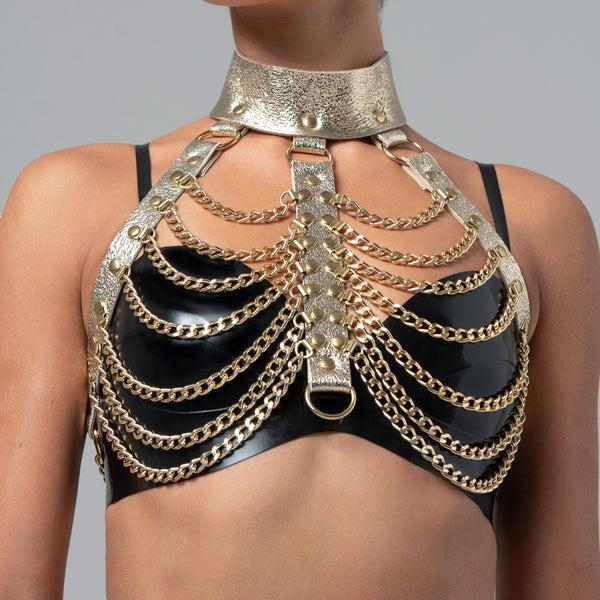 Embrace your individuality with the Tallulah body chain harness necklace –  Cynthier